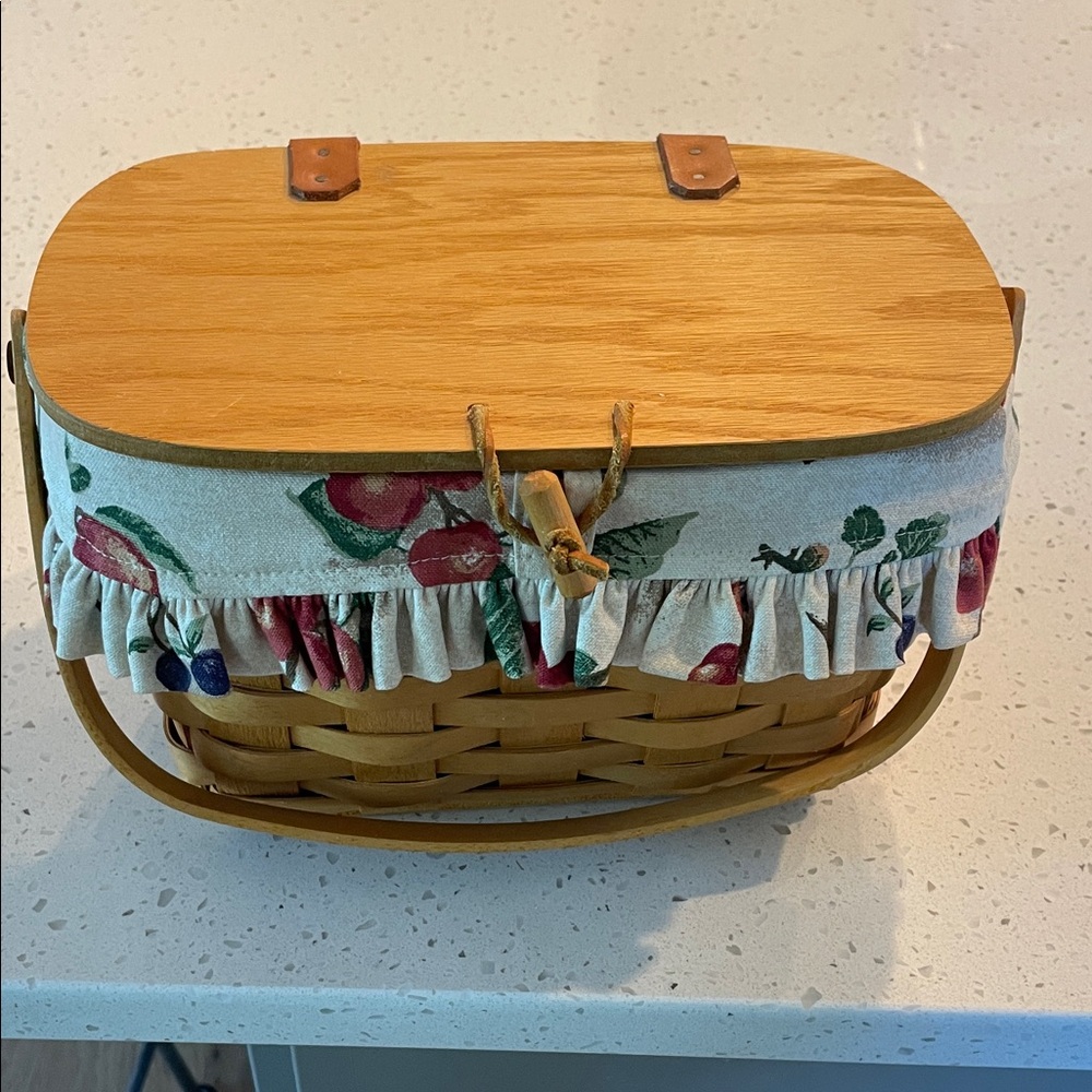 Longaberger Handcrafted Wooden Purse Basket